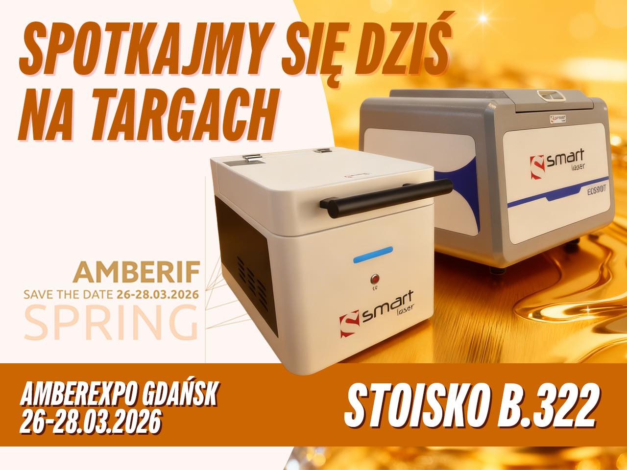 🔴 Spotkajmy się dziś na targach Amberif!

Dziś już drugi dzi
